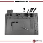 پد نسوز مگنتی ویژه تعمیرکاران موبایل - پد میز کار نسوز سایز بزرگ رنگ خاکستری