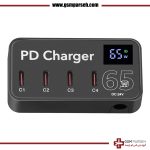 مولتی شارژر فست 4 پورت تایپ سی مدل H988C
