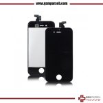 گلس تاچ آیفون 4.4S رنگ مشکی مناسب تعمیر ال سی دی موبایل