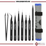 پک پنس 8 عددی Kingsdun - پنس های بلند و حرفه ای ضد الکتریسیته ساکن