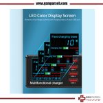 ابزار فست شارژ 8 پورت همراه نمای ولتاژ + شارژ وایرلس + Type C - Image 2