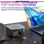 مولتی شارژر  10 پورت فست و وایرلس شارژ هوشمند مکانیک X-Power Plus - Image 3