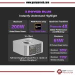 مولتی شارژر  10 پورت فست و وایرلس شارژ هوشمند مکانیک X-Power Plus - Image 2