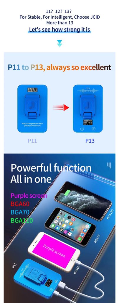 پروگرامر هارد P13 جی سی برای مدل آیفون 6 تا 13 پرو مکس - Image 4