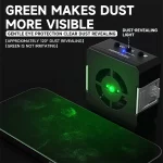 دستگاه چندکاره Luowei LW-CF01: فن خنک‌کننده، لامپ UV و نور سبز گرد و غبار