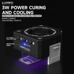 دستگاه چندکاره Luowei LW-CF01: فن خنک‌کننده، لامپ UV و نور سبز گرد و غبار