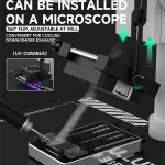 دستگاه چندکاره Luowei LW-CF01: فن خنک‌کننده، لامپ UV و نور سبز گرد و غبار