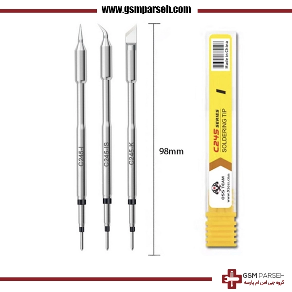 نوک هویه C115 برند OSS TEAM - کاتری، صاف و کج