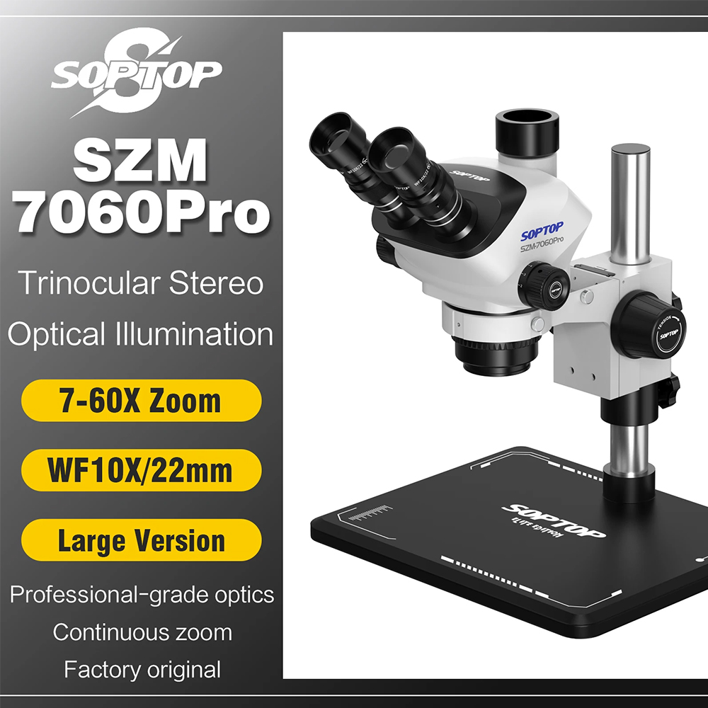لوپ ۳ چشم (میکروسکوپ) Soptop مدل 7050Pro